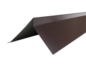 Планка торцевая полиэстр RAL 8017 коричневая 2м (в упак 10 штук)