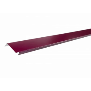 Планка примыкания полиэстр RAL 3005 красная 2м (в упак 10 штук)