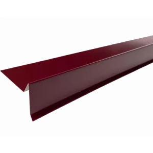 Планка торцевая полиэстр RAL 3005 красная 2м (в упак 10 штук)